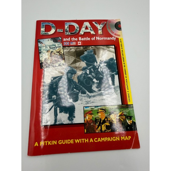Pitkin Publishing Other - D-Day and the Battle of Normandy Pitkin Guide Signed William Jordan CD Map WWII